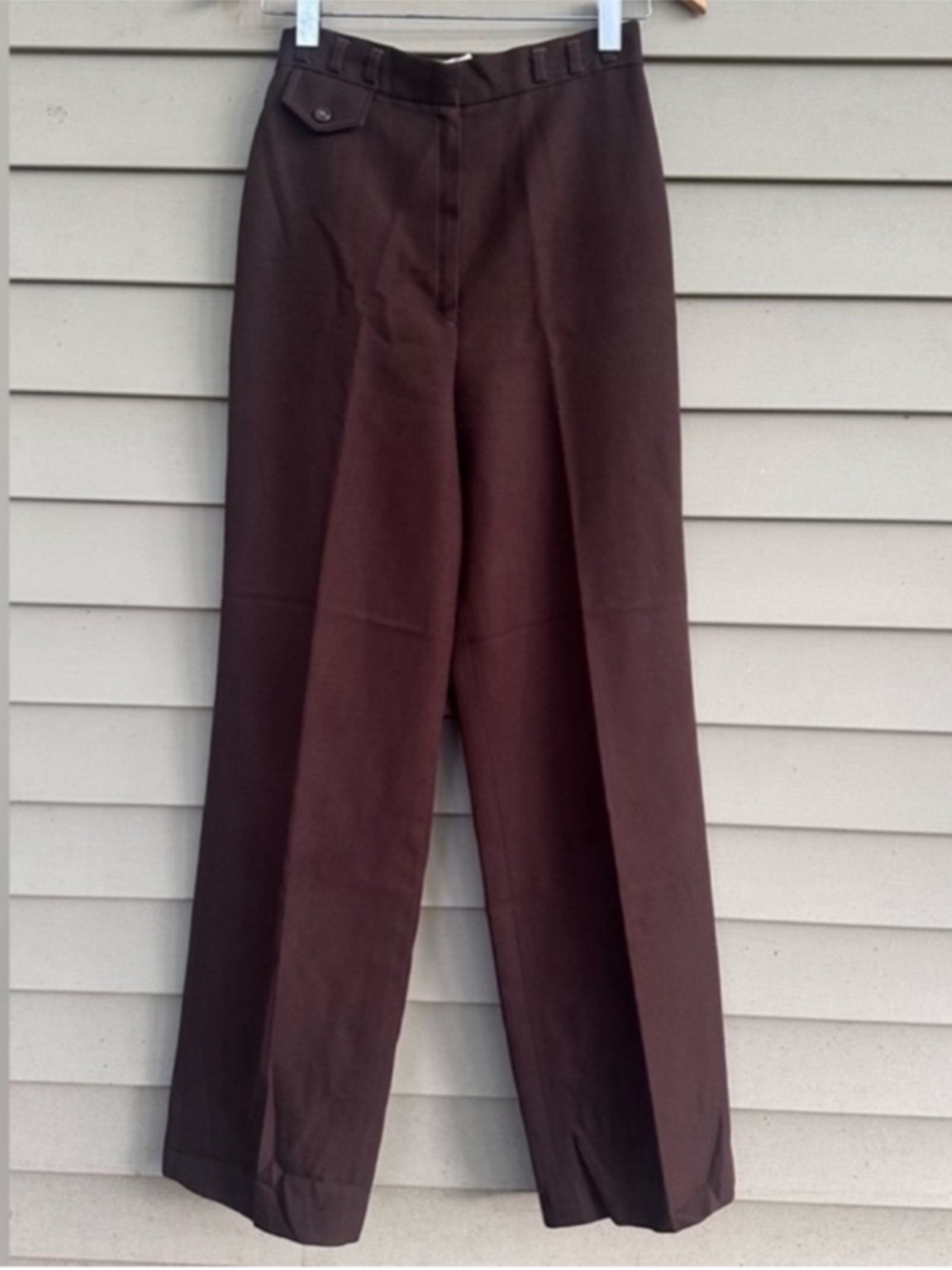 Vintage brown trousers pants high waist women’s College Town 27”